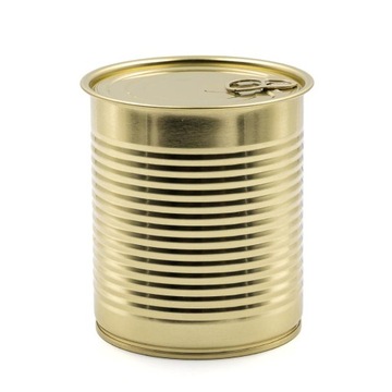 Puszka do konserw 850ml gold + wieczko łatwo otwieralne