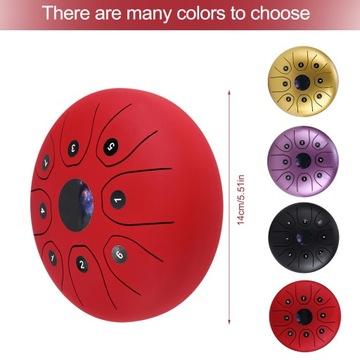 5,5-дюймовый мини-стальной барабан для языка с 8 нотами C-Key