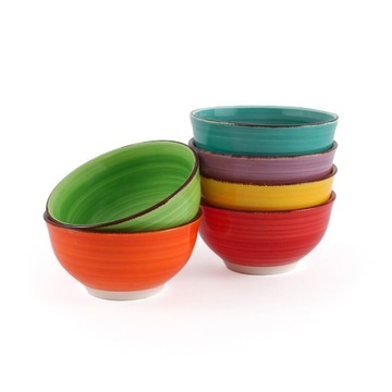Zestaw miseczek salaterek miska ceramiczna VIVID AURA 12 cm