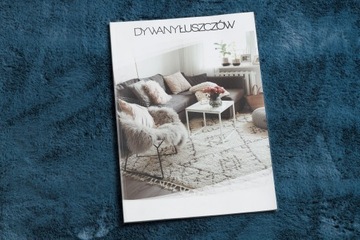 DYWANIK ŁAZIENKOWY SHAPE 80x96 MIŚ niebieski #C398
