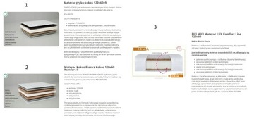 KLUPŚ DALIA Комплект мебели 120x60 Матрас Пеленальный столик