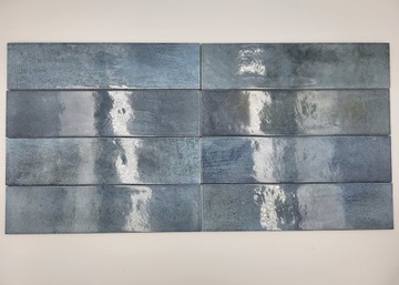 Peronda Harmony BARI BLUE 6x24,6cm - Niebieska płytka cegiełka