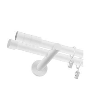 СОВРЕМЕННЫЙ ДВОЙНОЙ БЕЛЫЙ КАРДИН FI 19+19мм 260см