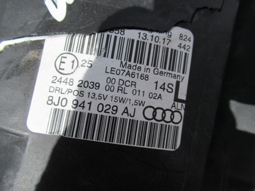 AUDI TT 8J LED SVĚTLO LEVÝ BI XENON 8J0941029AJ