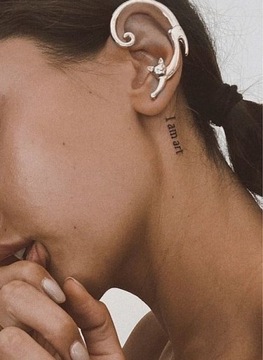 СЕРЕБРЯНАЯ СЕРЬГА «КОШАЧИЙ ХВОСТ»