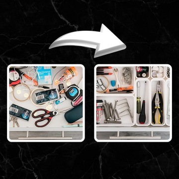 8X ЯЩИК-ОРГАНИЗАТОР ВСТАВКА В ШКАФ БЕЛАЯ ДЛЯ КОНТЕЙНЕРА КУХОННОЙ КОМНАТЫ