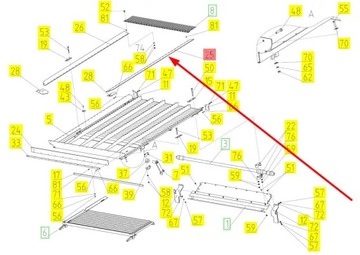 100411787 Резиновое уплотнение зернового поддона