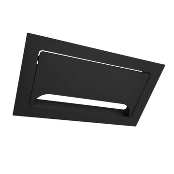 Zakończenie z Klapką do Kolana Kanału Kablowego 120x60mm, czarny, OUTLET
