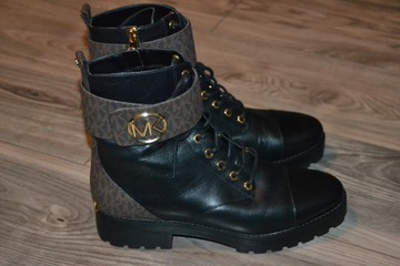 MICHAEL KORS TATUM Boots Nowe Buty Skórzane Damskie 9M Oryginalne 100%