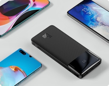 BASEUS POWER BANK 10000 МАч, 15 Вт, USB USB-C TYPE-C PD 3A СО светодиодным дисплеем
