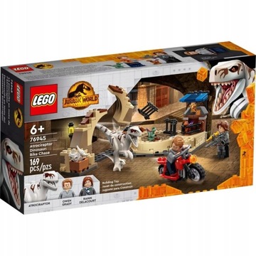 LEGO JURASSIC WORLD POŚCIG NA MOTO ZESTAW 76945