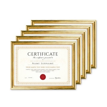 РАМКИ ДЛЯ ФОТО 5 ШТ. 13x18 РАМКИ ДЛЯ ФОТО ДЕРЕВЯННЫЕ ЗОЛОТЫЕ НАБОР