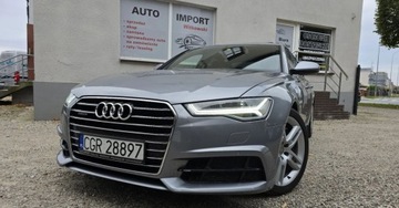 Audi A6 C7 Limousine Facelifting 2.0 TFSI 252KM 2017 Audi A6 Limousine 2,0 benzyna 252 KM NAVI LED S-line zarejestrowany 2.0
