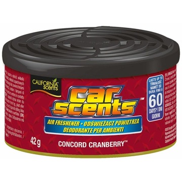 CALIFORNIA CAR SCENTS ZAPACH CONCORD CRANBERRY