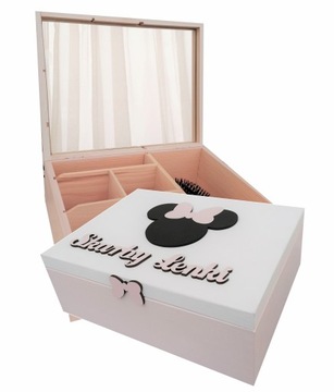 Szkatułka z lusterkiem dla dziewczynki MINNIE