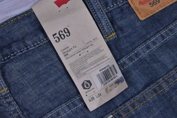 LEVIS 569 Męskie Spodnie Jeansowe Jeansy W38 L34