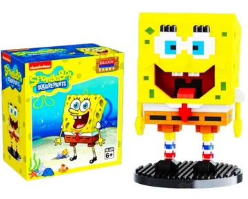 KLOCKI KONSTRUKCYJNE FIGURKI SPONGEBOB KANCIASTOPORTY 658szt PREZENT