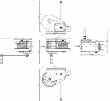 ЛЕБЕДКА РУЧНАЯ РУЧНАЯ ЛЕБЕДКА 2600 фунтов