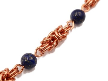 Ciekawe bransoletki z miedzi lapis lazuli