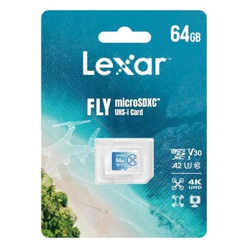 Karta pamięci Lexar FLY microSDXC UHS-I card 64GB Klasa 10 (90/160 MB/s)