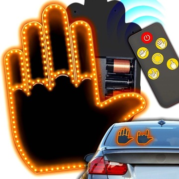 Индикатор жестов руки для заднего стекла для пилота среднего пальца автомобиля