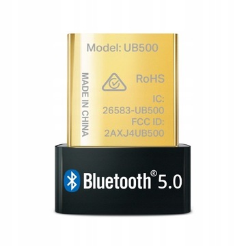 Adapter Bluetooth 50 Nano USB TPLINK UB500 Windows 10 11 Nadajnik Odbiornik
