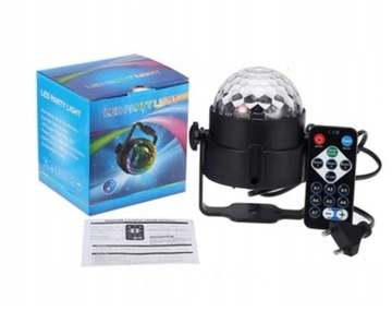 ПРОЕКТОР DISCO BALL, СВЕТОДИОДНЫЙ ОТРАЖАТЕЛЬ RGB