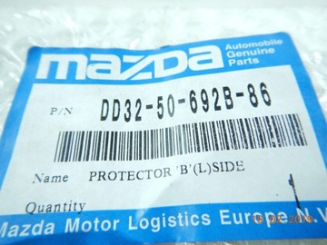 LIŠTA DVEŘE MAZDA 2 II LEVÝ ZADNÍ ORIGINÁLNÍ