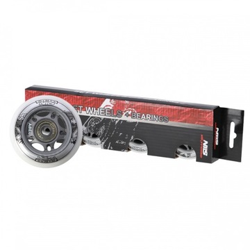 ROLKI ZESTAW KÓŁKA 72MM 82A ŁOŻYSKA ABEC-7 NILS EX