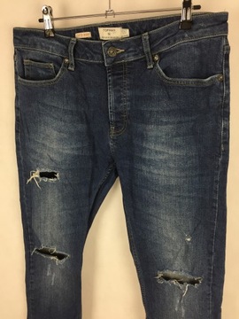 Topman skinny stretch jeans dziury 32 *PWS62*