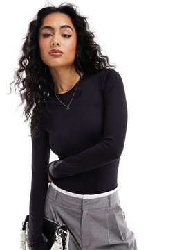 STRADIVARIUS 36 S CZARNE BODY DOPASOWANE J22483