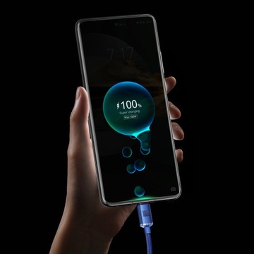 КАБЕЛЬ BASEUS FAST USB/USB-C 100 Вт ПРОЧНЫЙ КАБЕЛЬ ДЛЯ ЗАРЯДНОГО УСТРОЙСТВА КОМПЬЮТЕРА 2 м