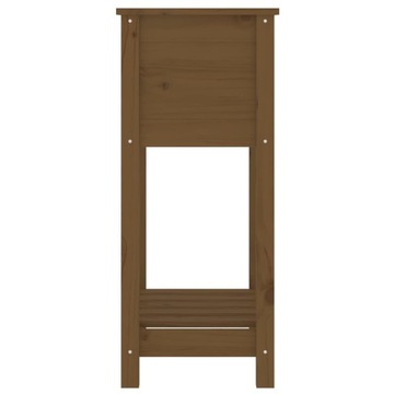 vidaXL Цветочный горшок с полкой Медово-коричневый 54x34,5x81 см Сосна