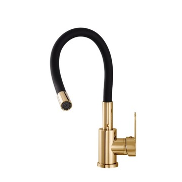 КУХОННАЯ МОЙКА FAPPER GOLD ГИБКИЙ ИЗЛИК ГИБКИЙ 360° ЧЕРНЫЙ