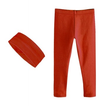 ZESTAW LEGGINSY + OPASKA NA GŁOWĘ BAWEŁNA 104