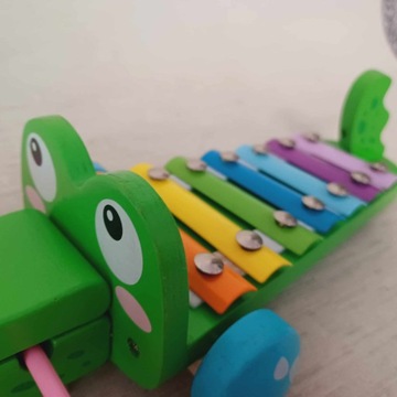 Cymbałki drewno krokodyl 7 tonów