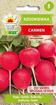 Rzodkiewka Carmen WCZESNA ŁAGODNA Plenna Nasiona