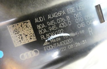 AUDI Q5 80A FACELIFT SVĚTLO ZADNÍ LED PRAVÁ 80A945076B LEVÝ 80A945075B 21-