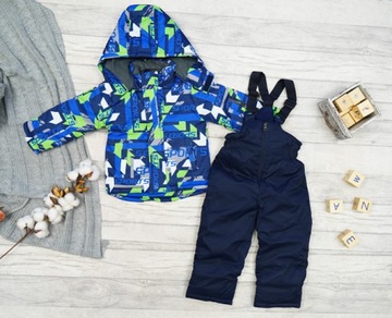 КОСТЮМ СПОРТИВНЫЙ ЗИМНИЙ-Двойка, темно-синий, размер 110.