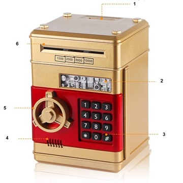 СЕЙФ-КОПИЛКА ДЛЯ МОНЕТ БАНКНОТ Депозитный автомат + ПИН-код