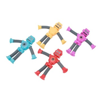 4шт. Телескопические присоски-роботы-игрушки