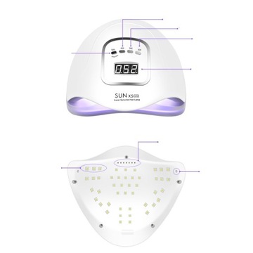 LED+UV R2 SUN X5 MAX 80 Вт белая лампа