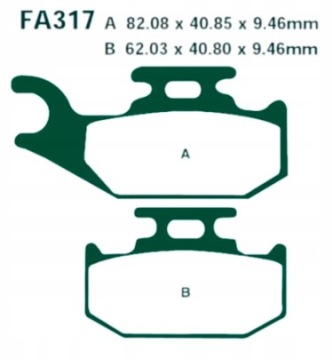 Тормозные колодки Can-Am Traxter Outlander Renegade 705600004 705600398 F