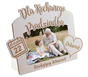 Ramka na Dzień Dziadka DLA KOCHANEGO PRADZIADKA PREZENT