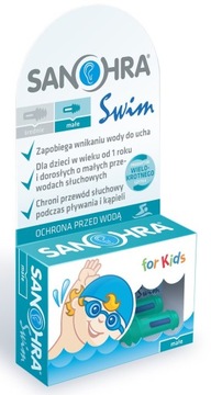 Sanohra Swim For Kids Wodoodporne Stopery do uszu