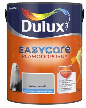 FARBA DULUX EASY CARE - stalowa szarość, 5l