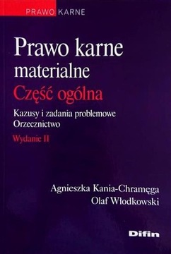 PRAWO KARNE MATERIALNE CZĘŚĆ OGÓLNA