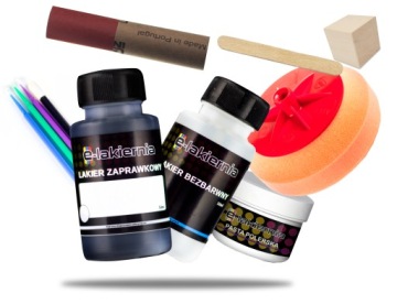 LAKIER SAMOCHODOWY ZAPRAWKOWY KAŻDY KOLOR ZESTAW DO RYS PASTA PAD