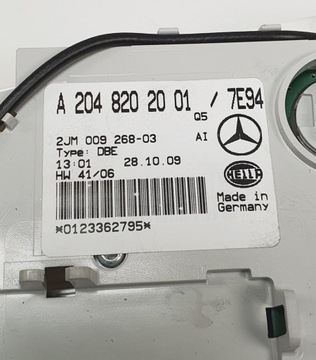 LAMPA OSVĚTLENÍ INTERIÉR MERCEDES GLK X204