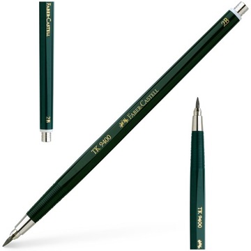 FABER-CASTELL Ołówek automatyczny na rysiki kreślarski TK 9400 2 mm 2B